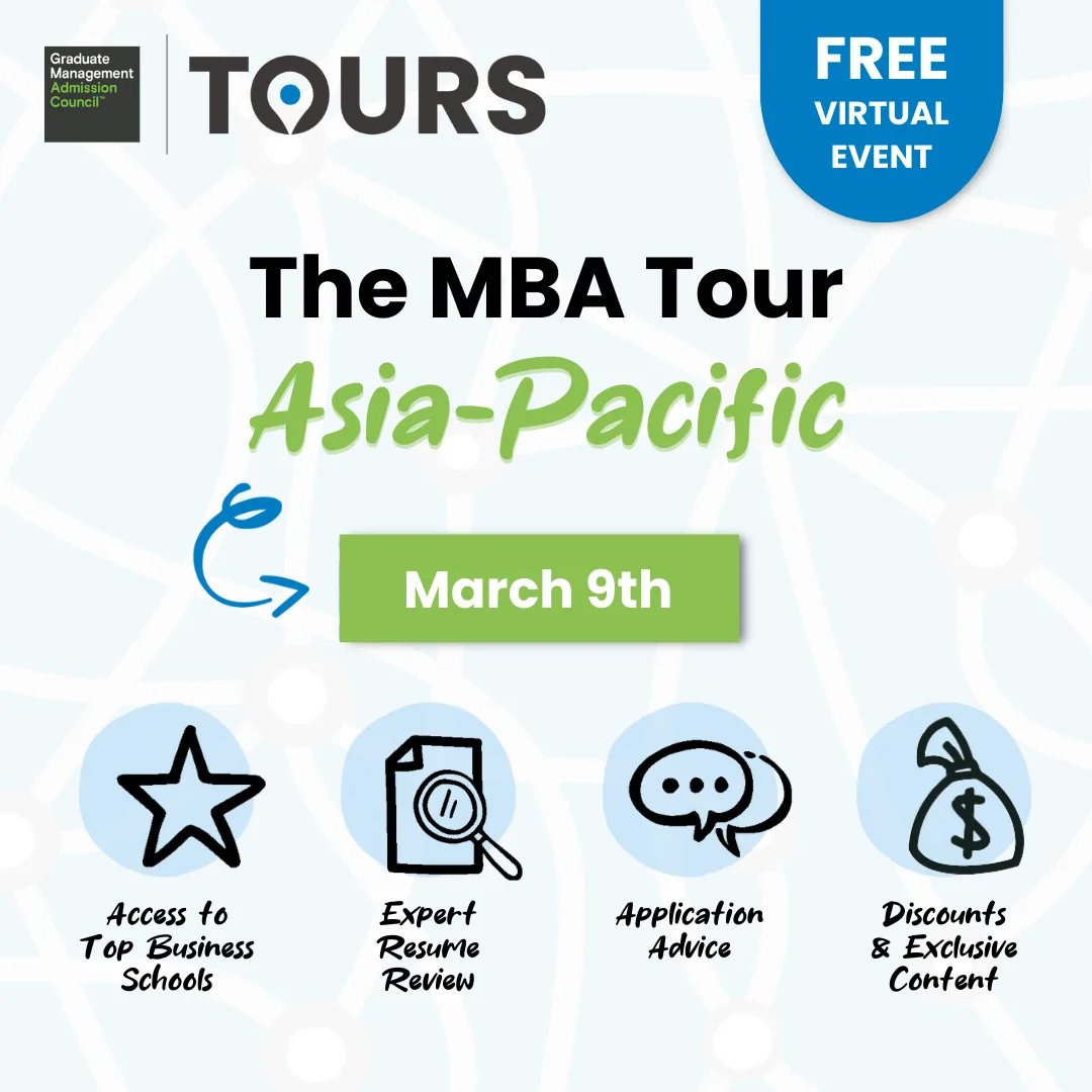Meet Wharton, HEC Paris, York Schulich, Peking U, Tsinghua U and more top MBA schools on march 9 online.